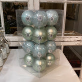 16 GLASSBALLS 80MM OYSTER GRAY